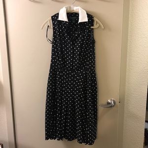Ralph Lauren Polka Dot Collar Dress